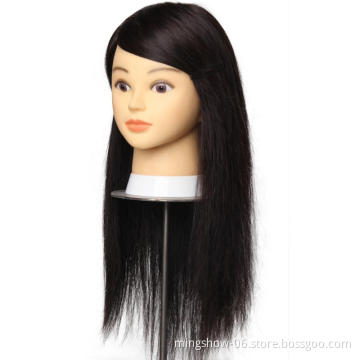 Wholesale 100 human hair hairdressing training mannequin head for hairdresser